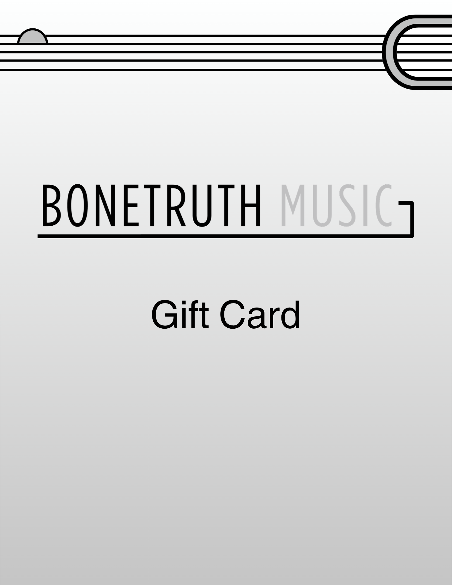 Bonetruth Music Gift Card