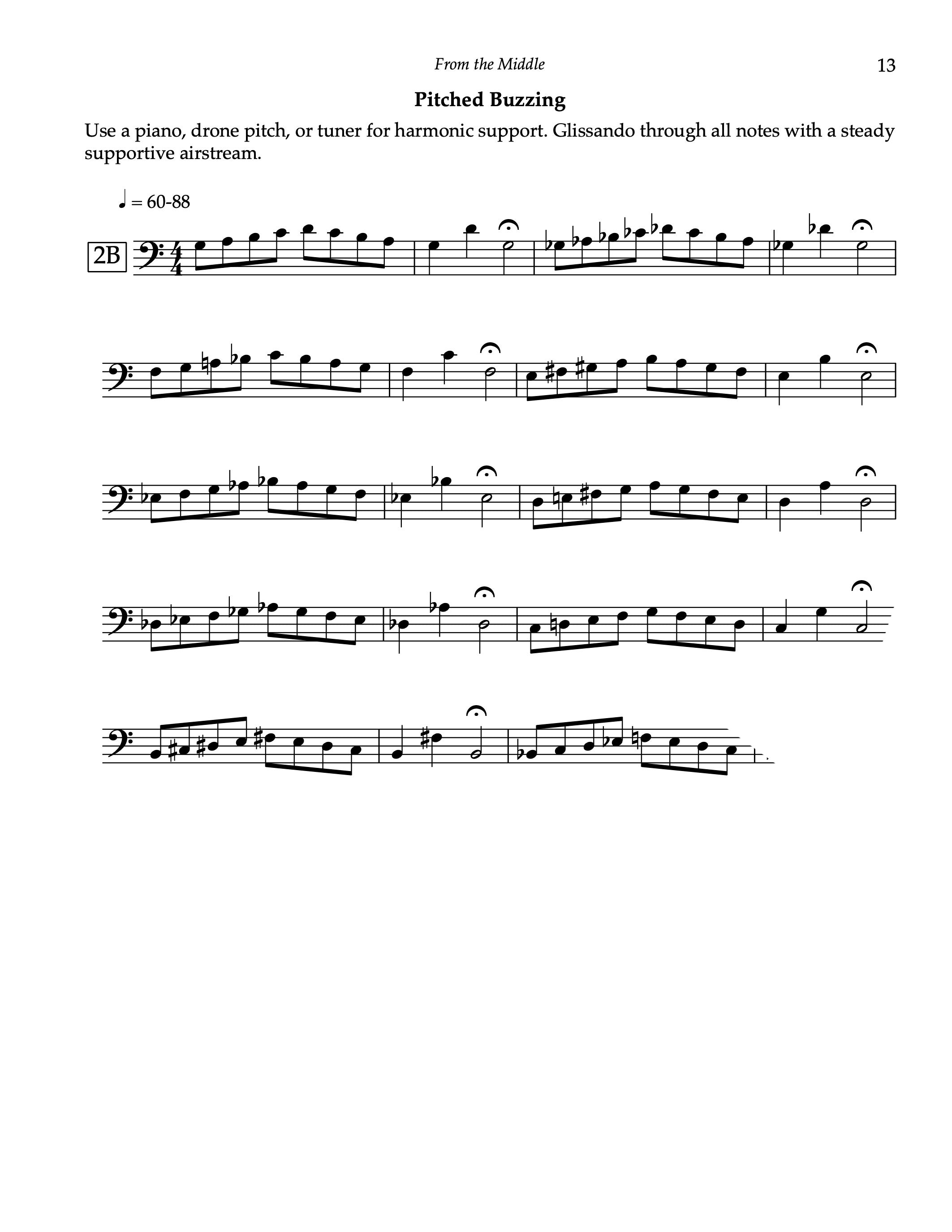 From the Middle: Daily Exercises for Trombone