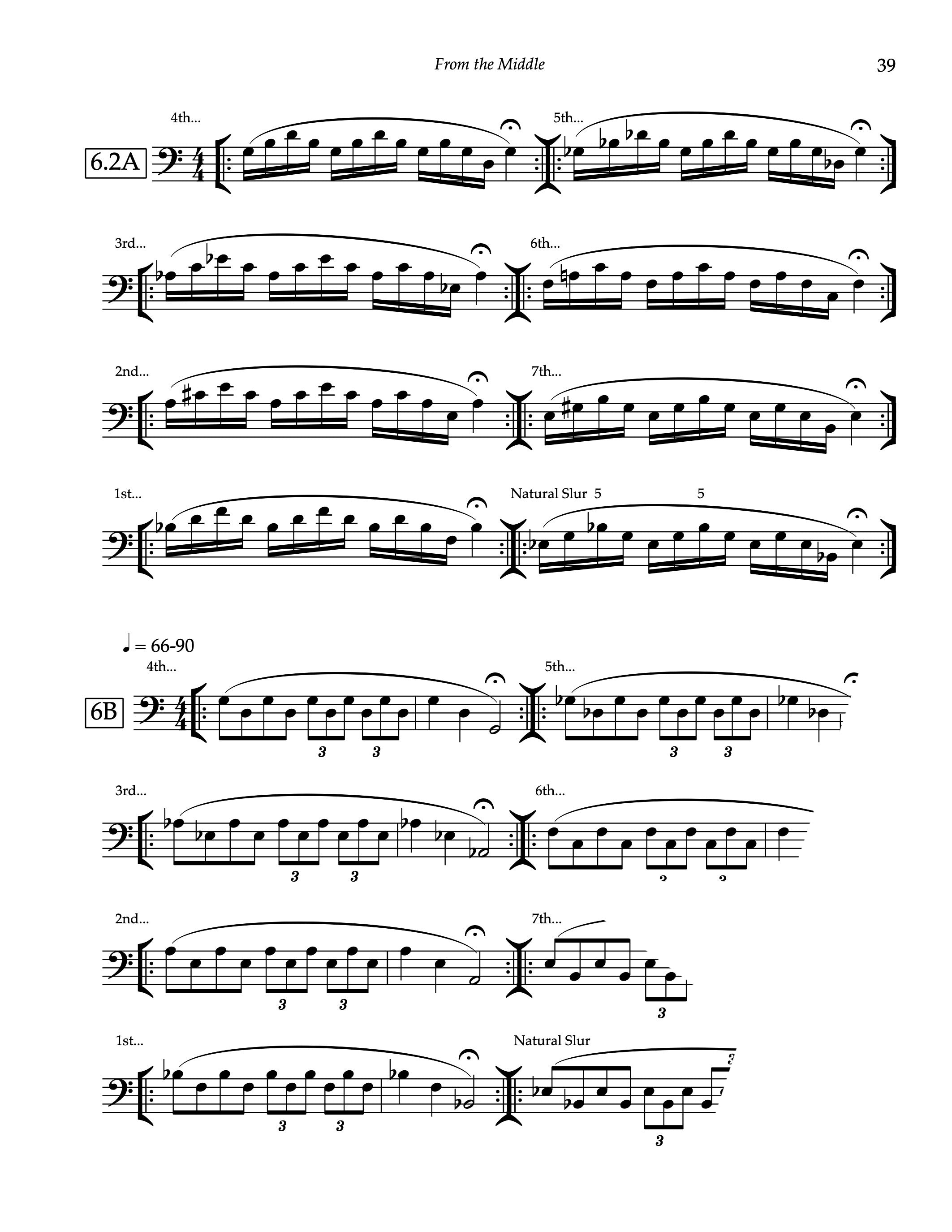 From the Middle: Daily Exercises for Trombone